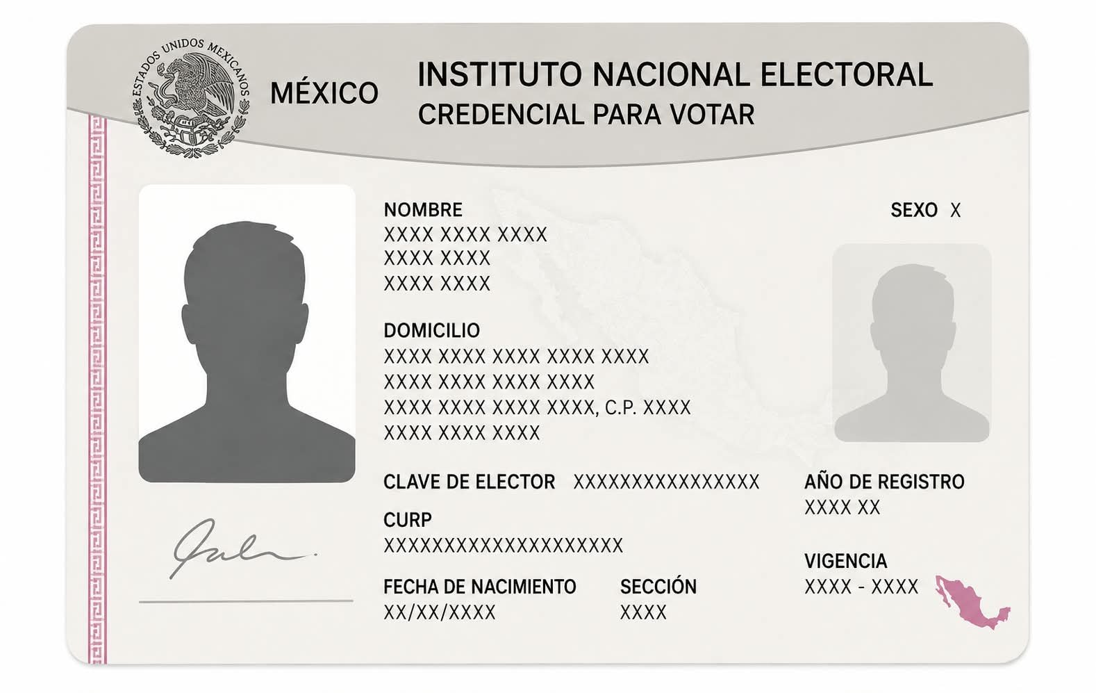 Ejemplo de credencial